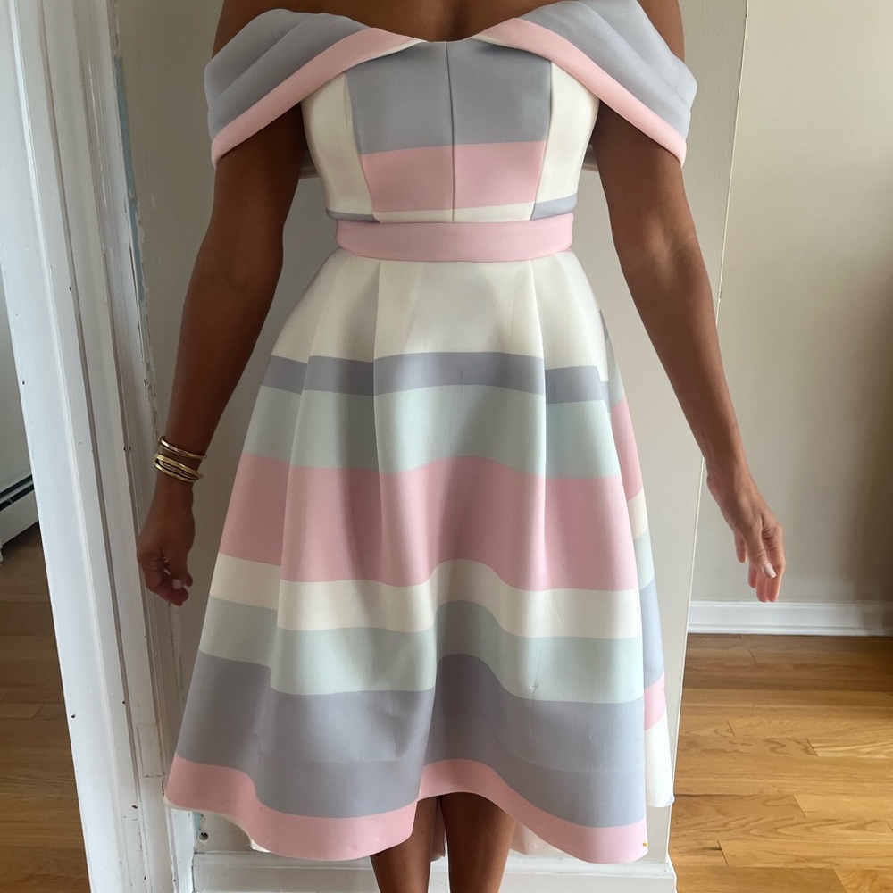 Asos multi color party dress. Size 4